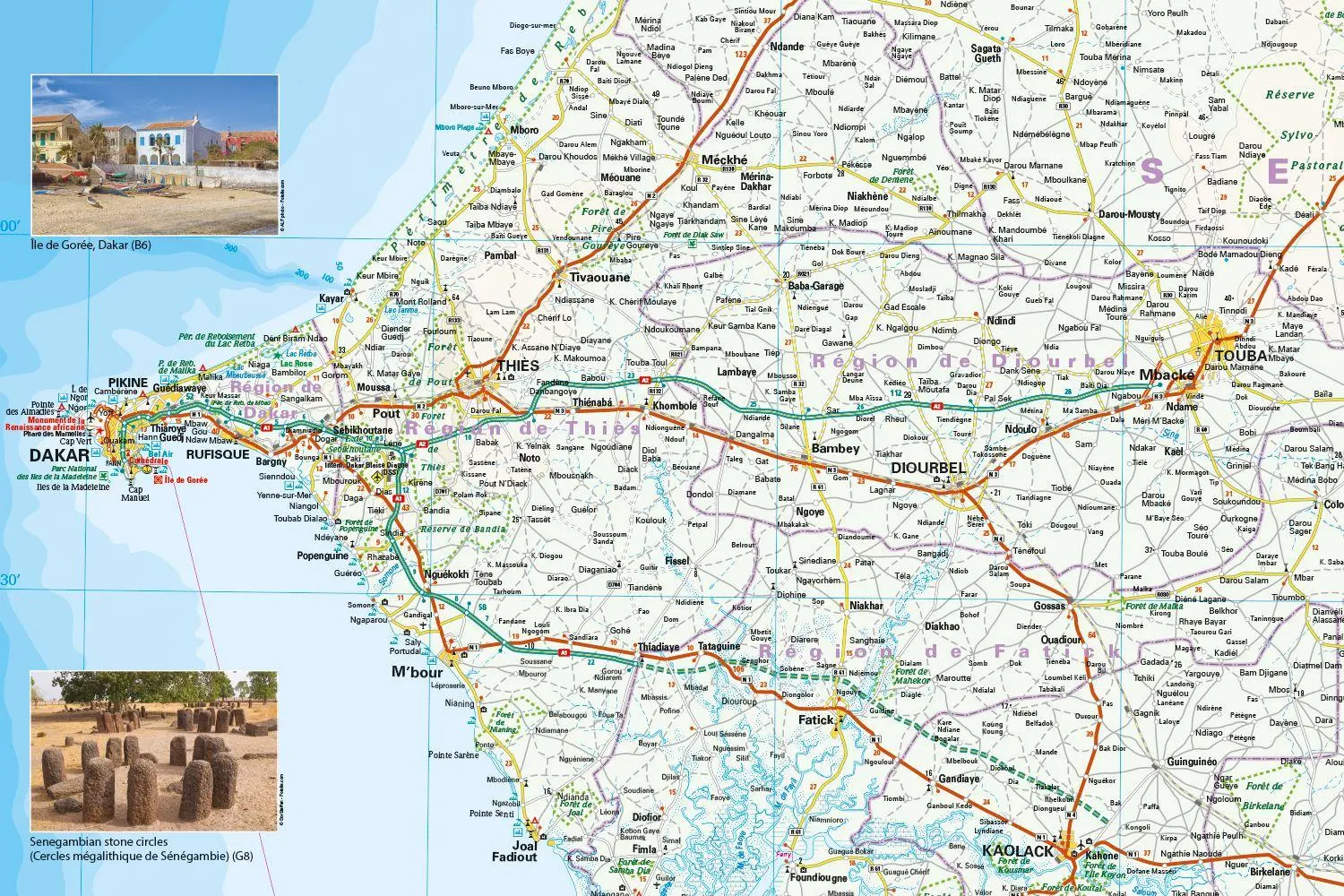 Bild: 9783831775514 | Reise Know-How Landkarte Senegal, Gambia (1:550.000) | (Land-)Karte