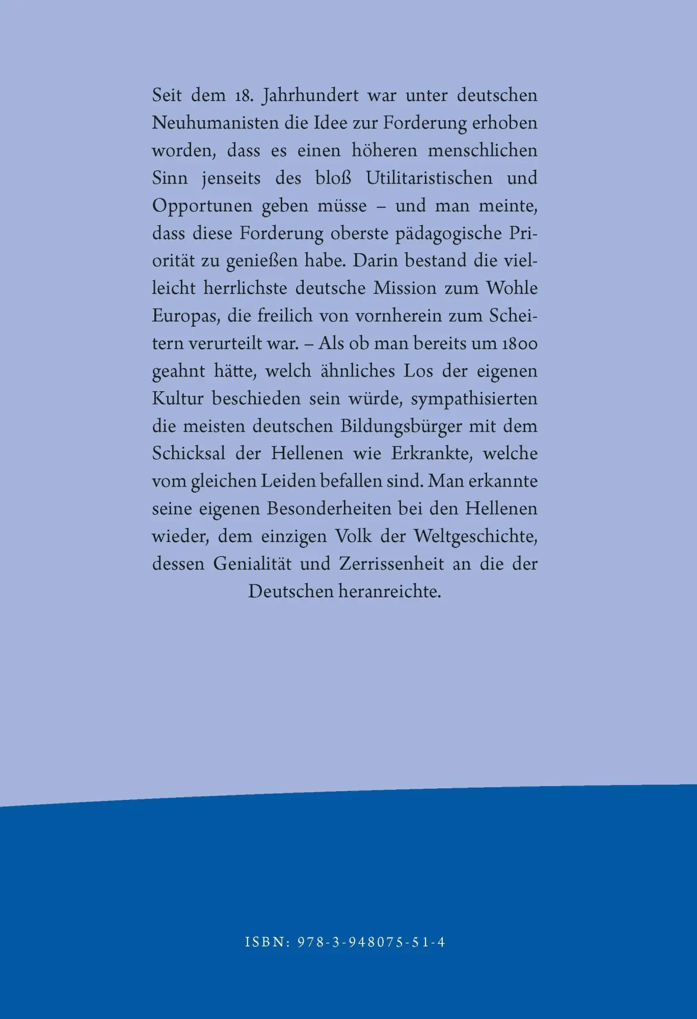 Rückseite: 9783948075514 | Griechentum und deutscher Geist | Anatomie einer Sehnsucht | Frank