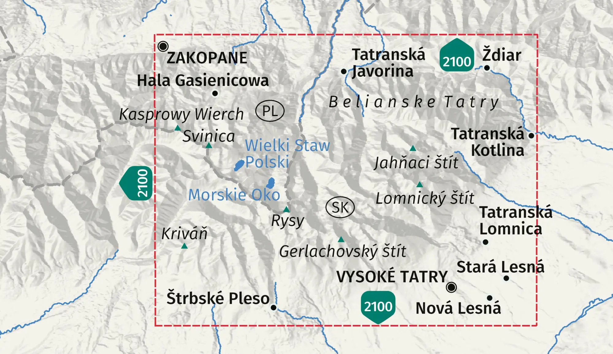 Bild: 9783991545514 | KOMPASS Wanderkarte 2130 Tatra Hohe, Belaer / Tatry, Vysoké,...