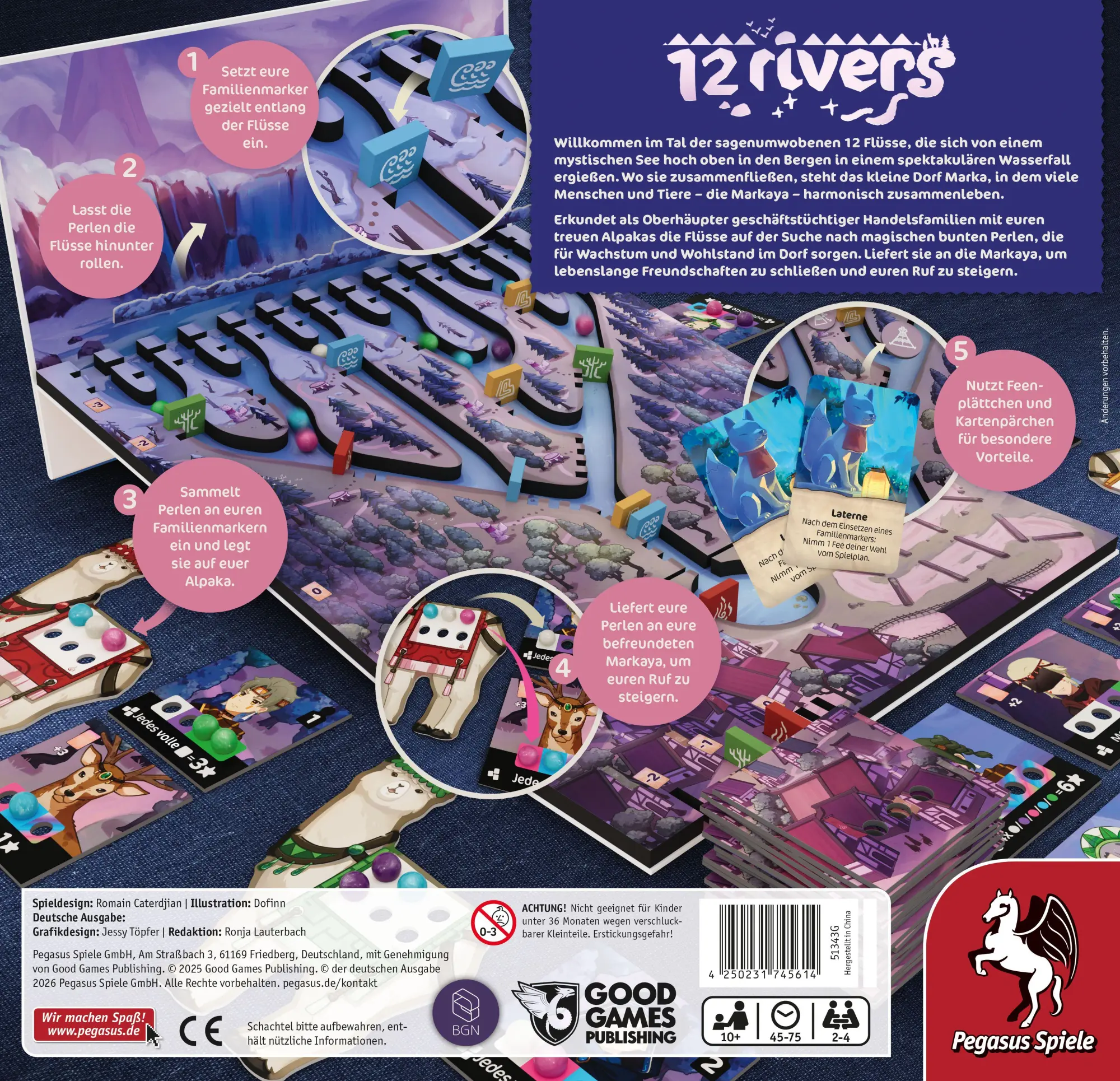 Bild: 4250231745614 | 12 Rivers | Spiel | 51343G | Deutsch | 2026 | Pegasus Spiele GmbH