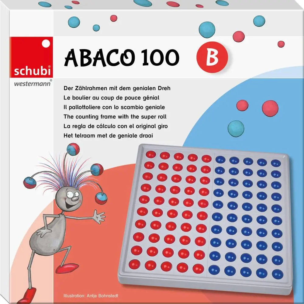 Bild: 9783039765614 | SCHUBI Abaco 100 | Modell B 5/5 Kugeln (rot/blau) | Buch | Deutsch