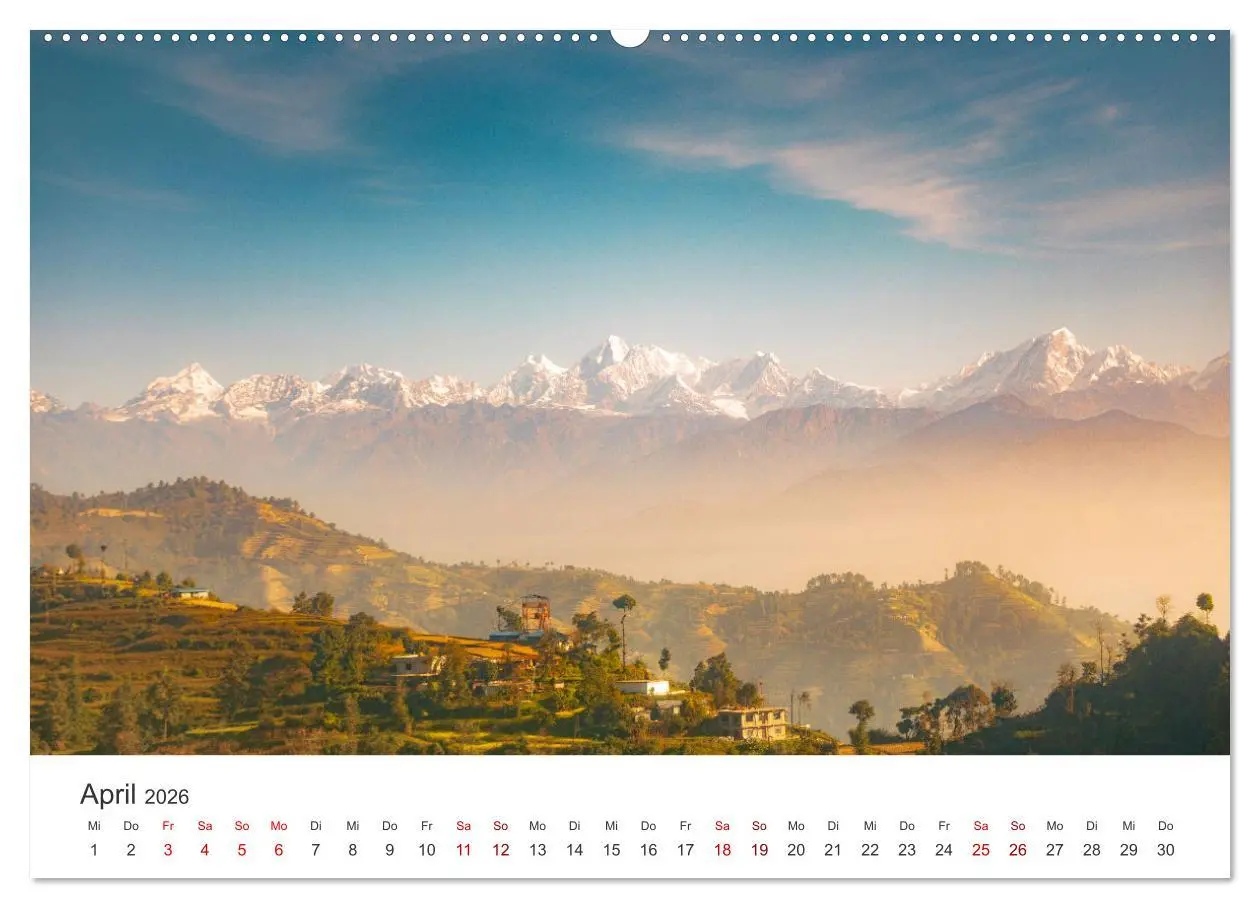 Bild: 9783457615614 | Nepal - Mitten im Himalaya (Wandkalender 2026 DIN A2 quer),...