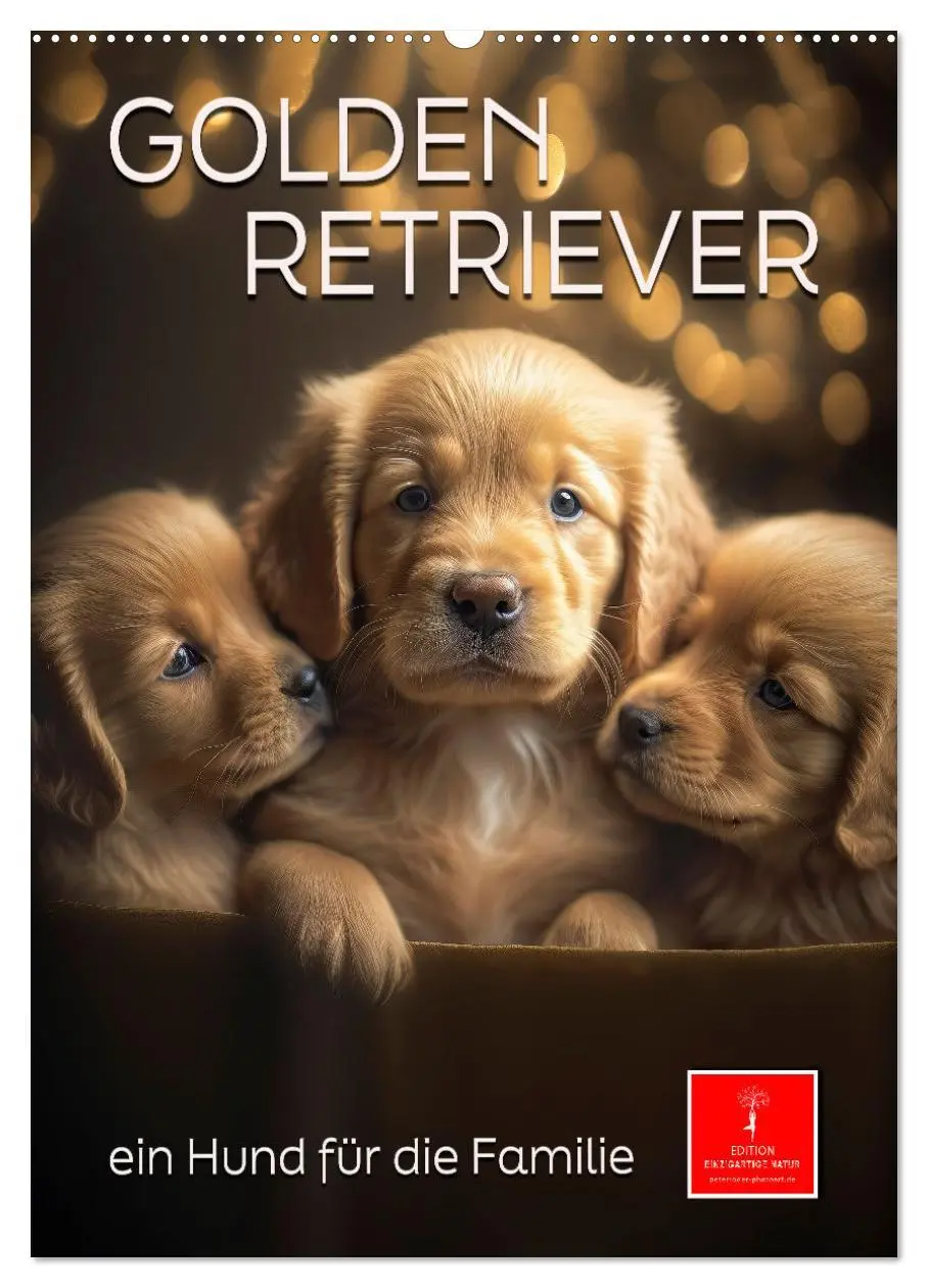 Cover: 9783516325614 | Golden Retriever - ein Hund für die Familie (Wandkalender 2026 DIN...
