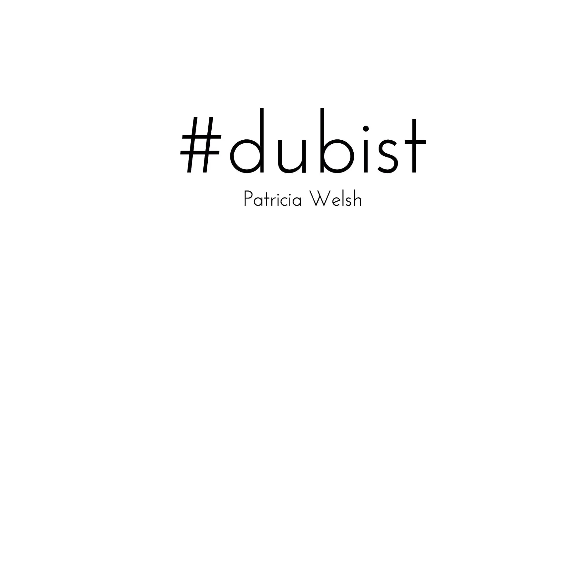 Cover: 9783756835614 | #dubist | Patricia Welsh | Taschenbuch | 56 S. | Deutsch | 2022