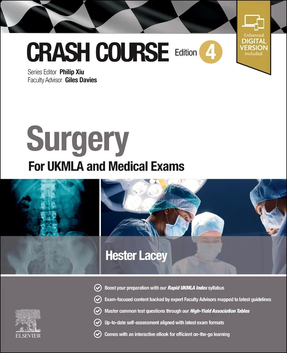 Cover: 9780443115714 | Crash Course Surgery | For UKMLA and Medical Exams | Hester Lacey