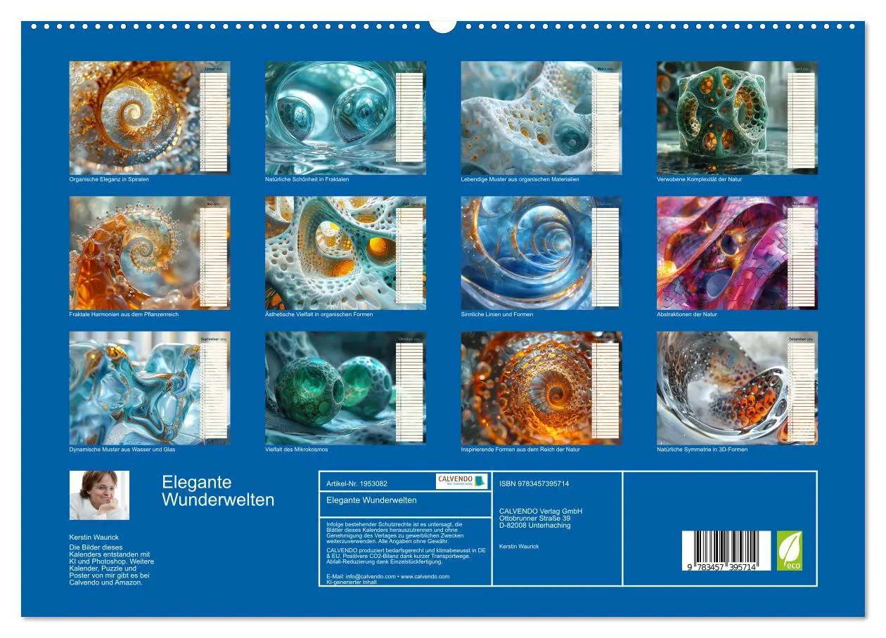 Bild: 9783457395714 | Elegante Wunderwelten (hochwertiger Premium Wandkalender 2026 DIN...