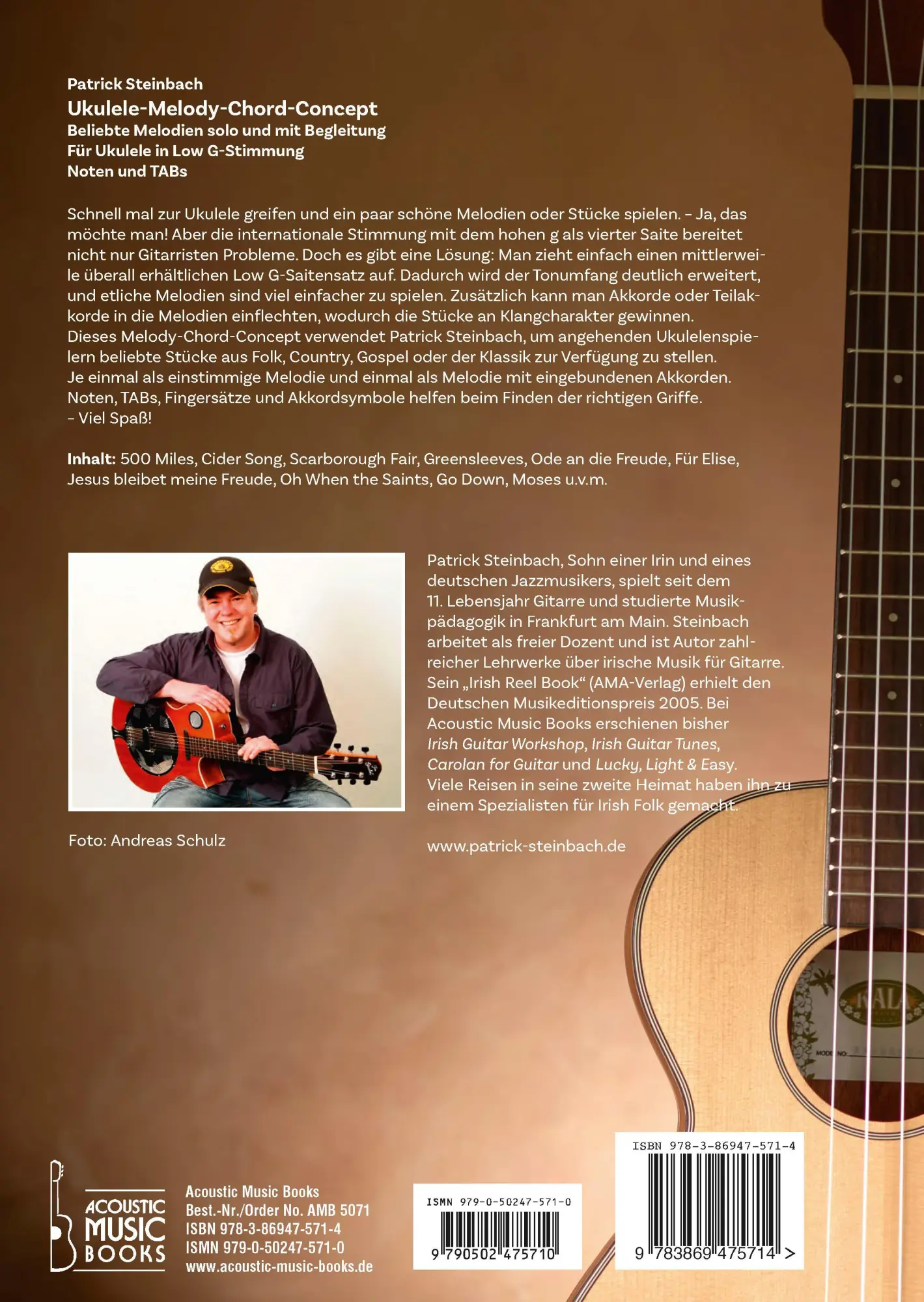 Rückseite: 9783869475714 | Ukulele Melody-Chord-Concept | Patrick Steinbach | Taschenbuch | 80 S.