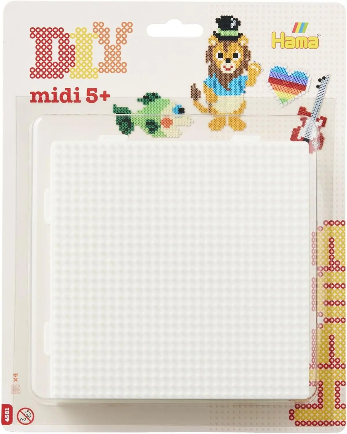 Cover: 28178045814 | Hama 4581 - Stiftplatten für Midi Perlen, 4 Stück, quadratisch,...