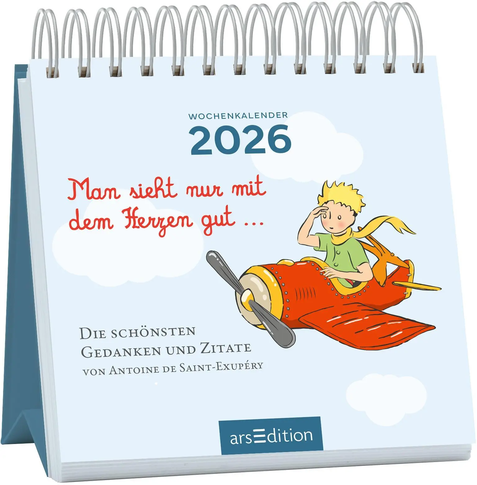Cover: 4014489135814 | Mini-Wochenkalender Man sieht nur mit dem Herzen gut ... 2026 | 108 S.