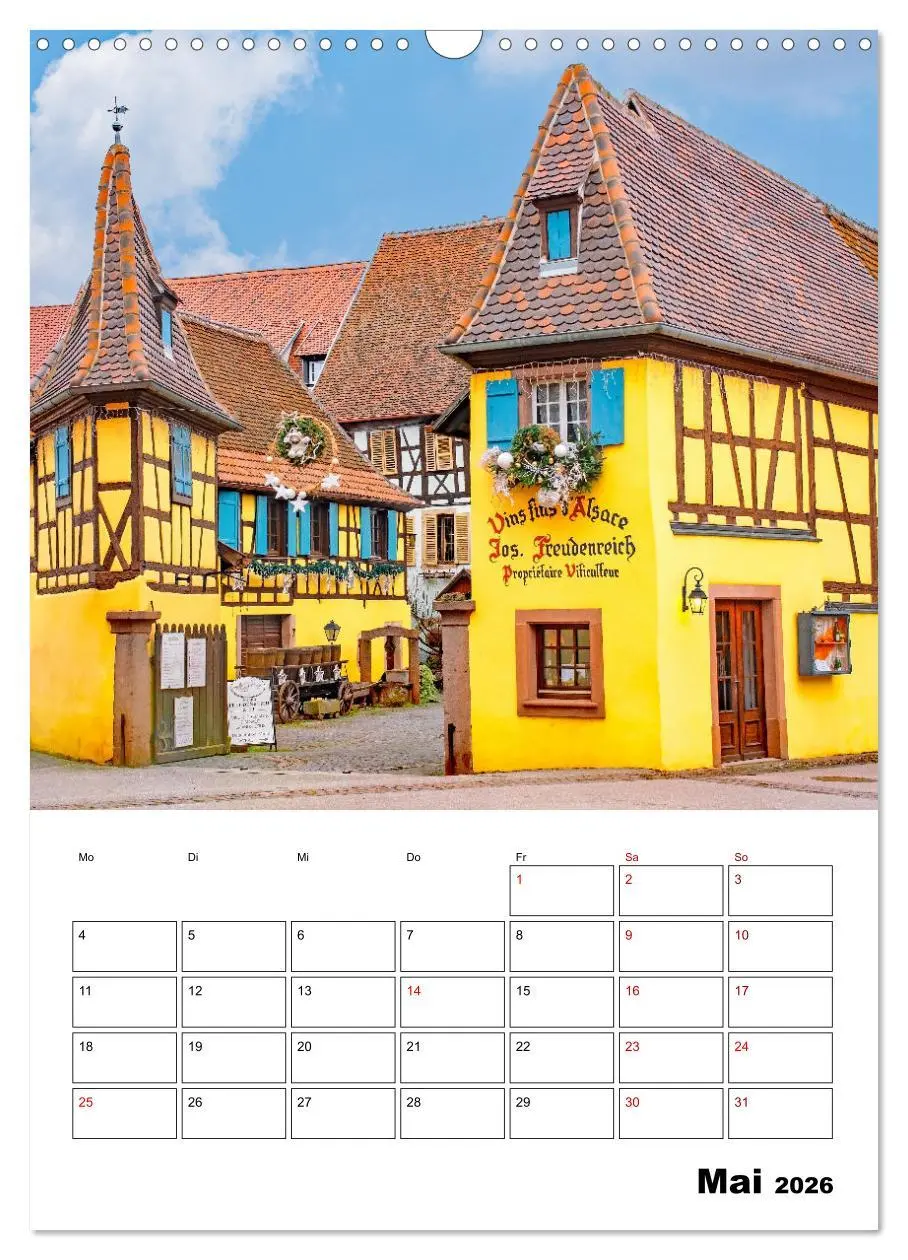 Bild: 9783516305814 | Elsass - Impressionen (Wandkalender 2026 DIN A3 hoch), CALVENDO...