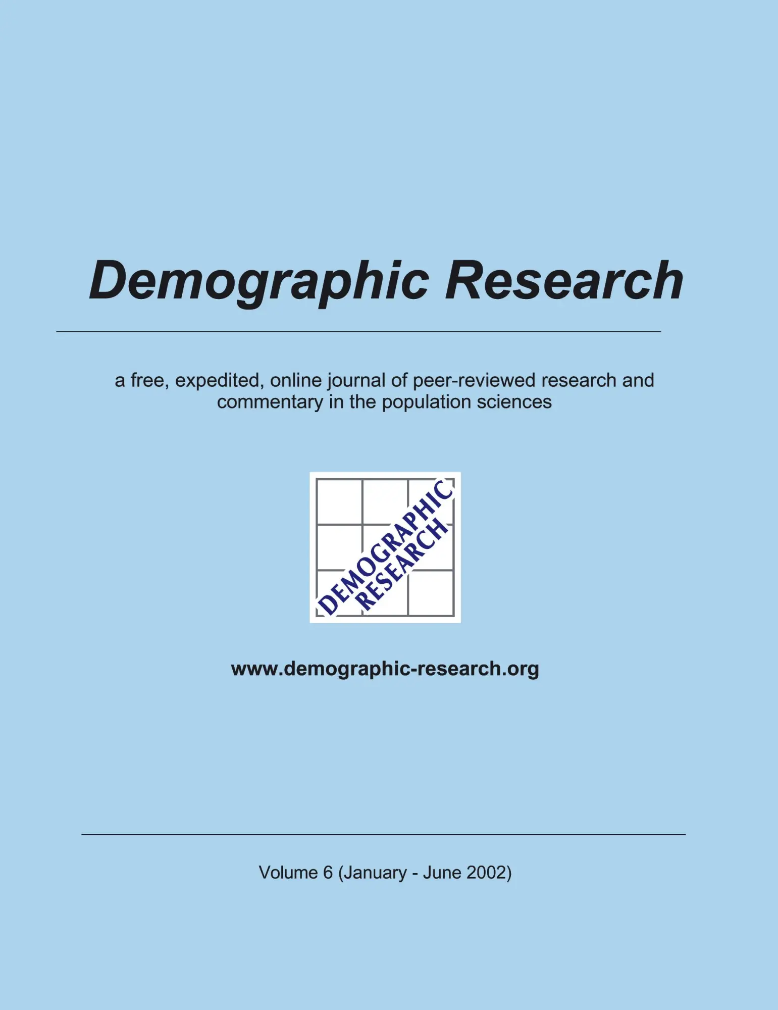 Cover: 9783833415814 | Demographic Research, Volume 6 | Mpi Für Demografische Forschung