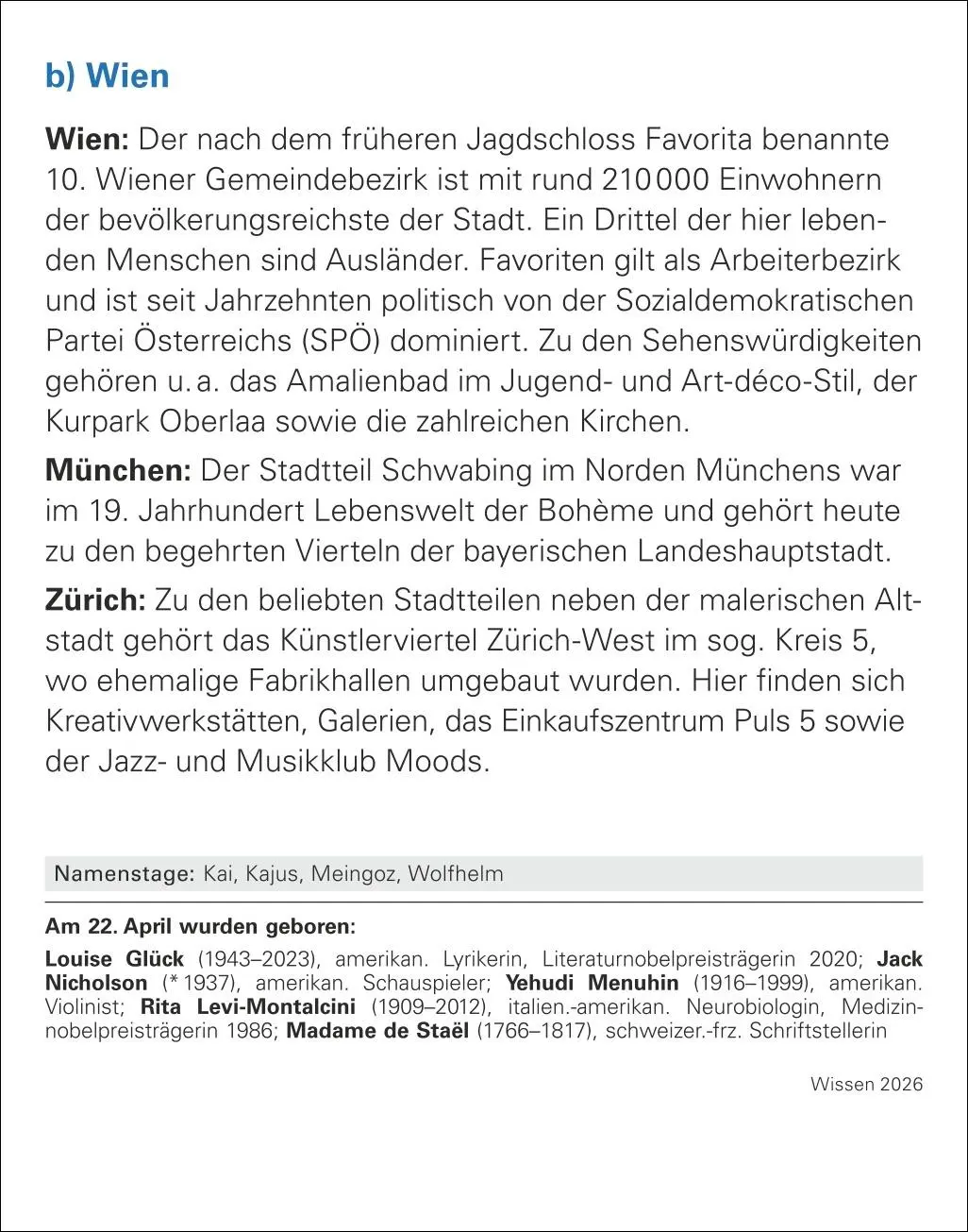 Bild: 9783840035814 | Wissen Tagesabreißkalender 2026 - Quizfragen aus Geschichte,...