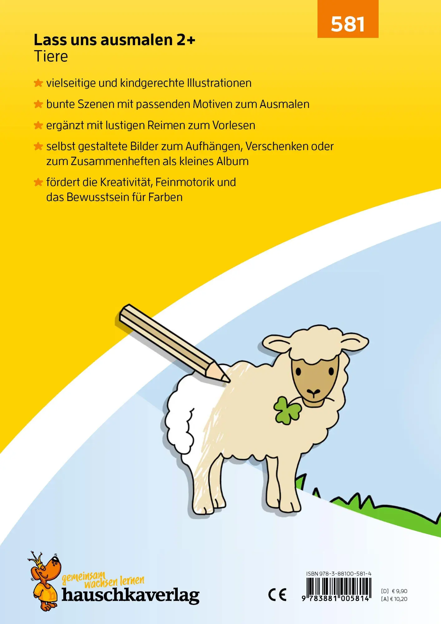 Bild: 9783881005814 | Lass uns ausmalen - Mein Ausmalbuch ab 2 - Tiere | Taschenbuch | 64 S.