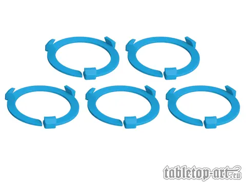 Cover: 704270725914 | Squad Marker - 40mm Azure Blue (5) | Tabletop-Art | EAN 704270725914