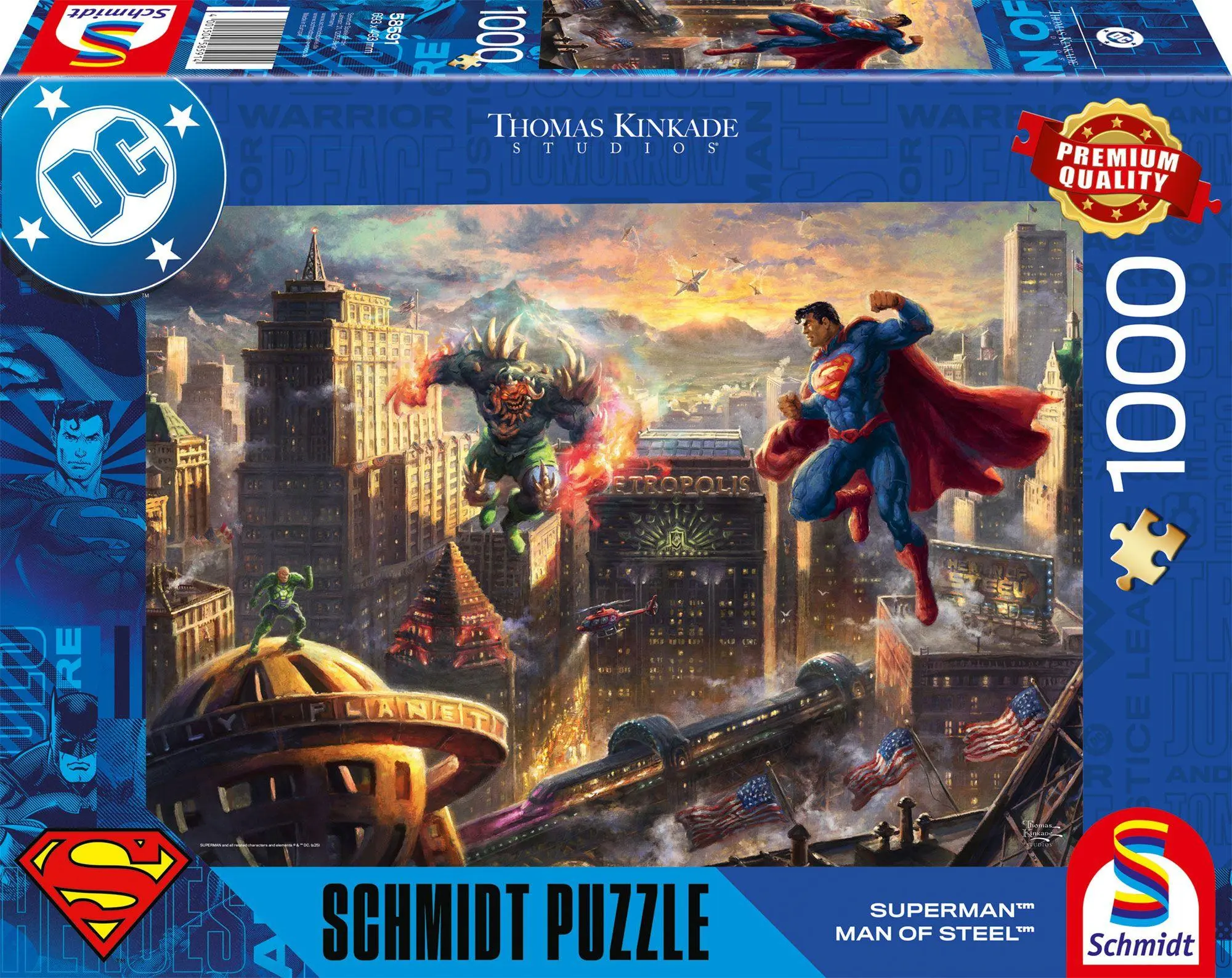 Cover: 4001504585914 | Superman(TM), Man of Steel | Puzzle Thomas Kinkade 1000 Teile - Warner