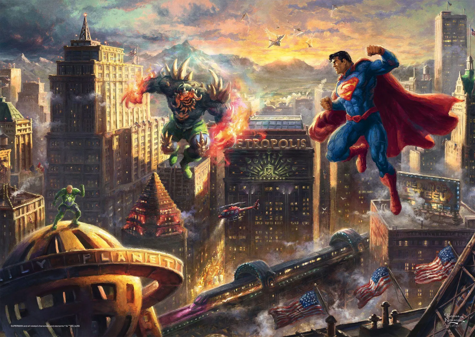 Bild: 4001504585914 | Superman(TM), Man of Steel | Puzzle Thomas Kinkade 1000 Teile - Warner