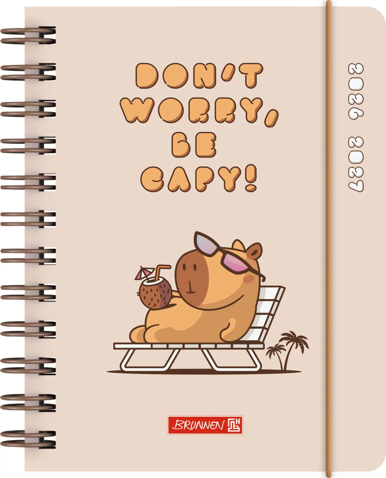 Cover: 4061947155914 | Schülerkalender 2026/2027 "Capy" A6, Kunststoff | Kalender | 352 S.