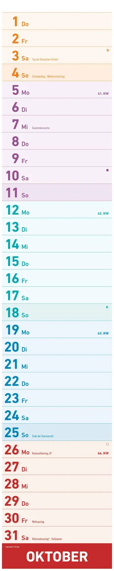 Bild: 4069095005914 | Megaplaner XXL 2026 - Streifen-Kalender 17,5x98 cm - mit...