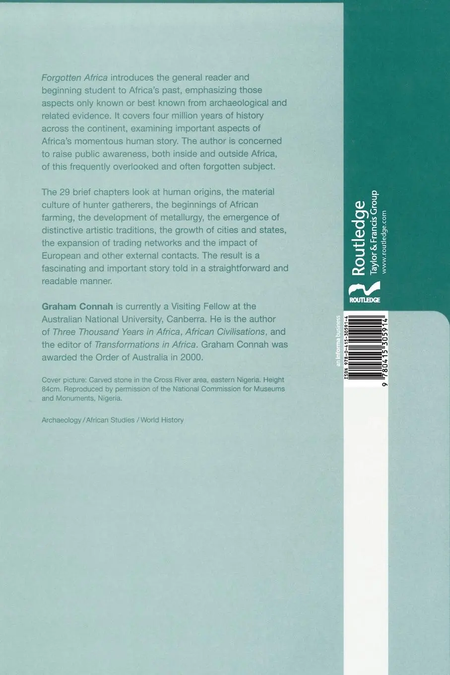 Rückseite: 9780415305914 | Forgotten Africa | An Introduction to its Archaeology | Graham Connah