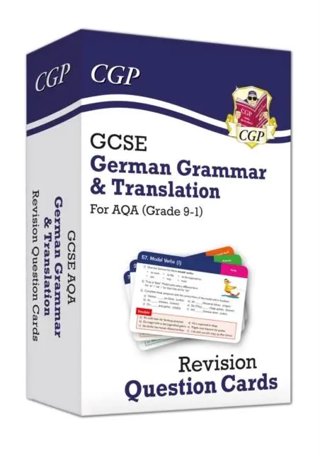 Cover: 9781789085914 | GCSE AQA German: Grammar &amp; Translation Revision Question Cards (For...