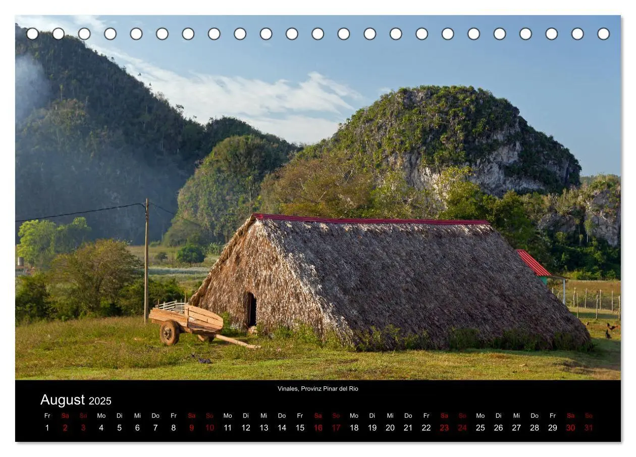 Bild: 9783435425914 | Kuba 2025 (Tischkalender 2025 DIN A5 quer), CALVENDO Monatskalender
