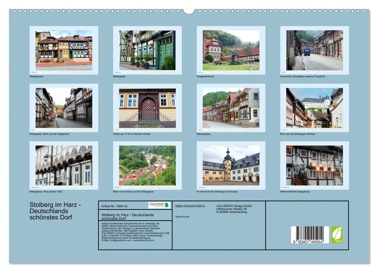 Bild: 9783457445914 | Stolberg im Harz - Deutschlands schönstes Dorf (hochwertiger...