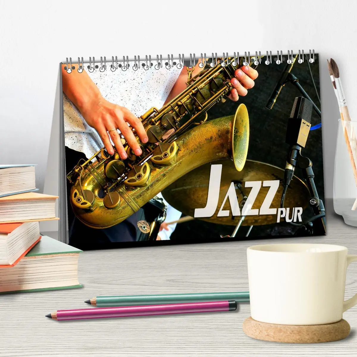 Bild: 9783457685914 | Jazz pur (Tischkalender 2026 DIN A5 quer), CALVENDO Monatskalender