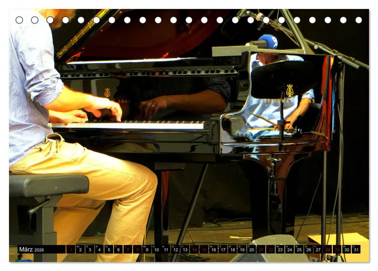 Bild: 9783457685914 | Jazz pur (Tischkalender 2026 DIN A5 quer), CALVENDO Monatskalender