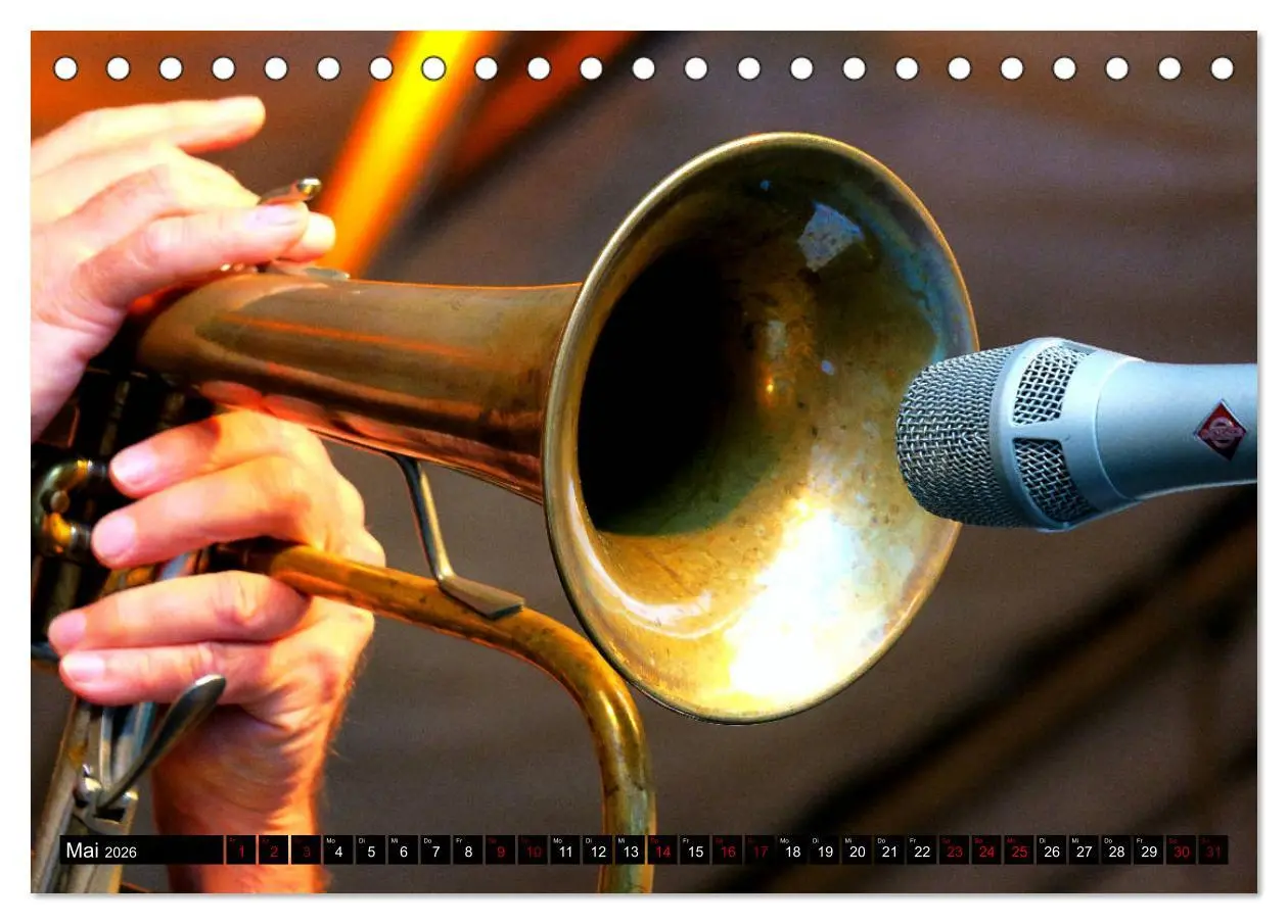 Bild: 9783457685914 | Jazz pur (Tischkalender 2026 DIN A5 quer), CALVENDO Monatskalender