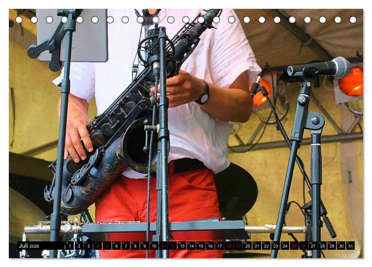 Bild: 9783457685914 | Jazz pur (Tischkalender 2026 DIN A5 quer), CALVENDO Monatskalender