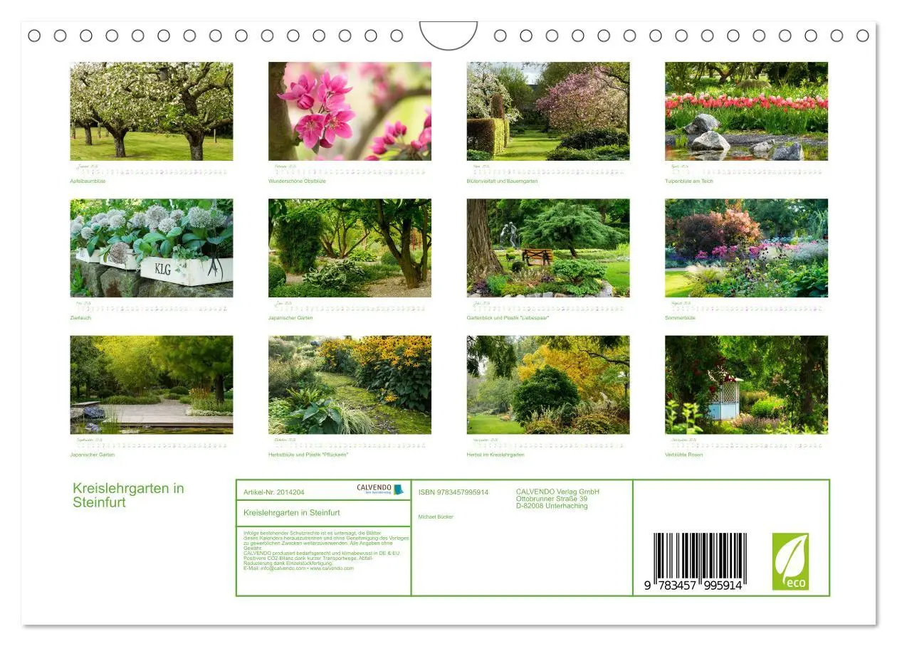Bild: 9783457995914 | Kreislehrgarten in Steinfurt (Wandkalender 2026 DIN A4 quer),...