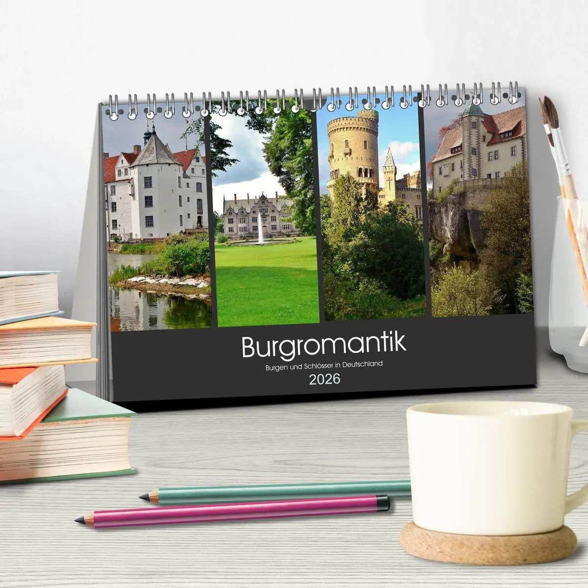 Bild: 9783516085914 | Burgromantik Burgen und Schlösser in Deutschland (Tischkalender...