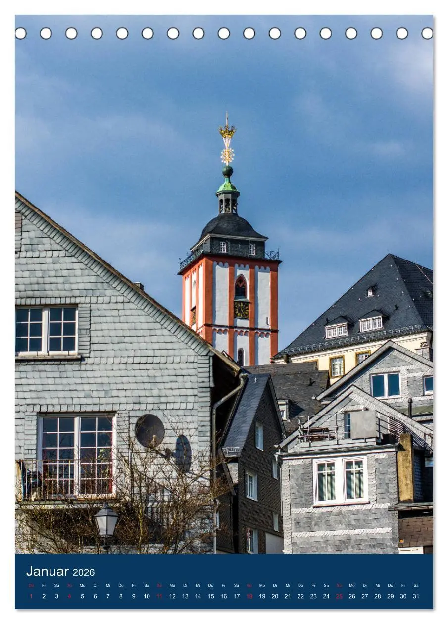 Bild: 9783516395914 | Siegener Stadtansichten (Tischkalender 2026 DIN A5 hoch), CALVENDO...
