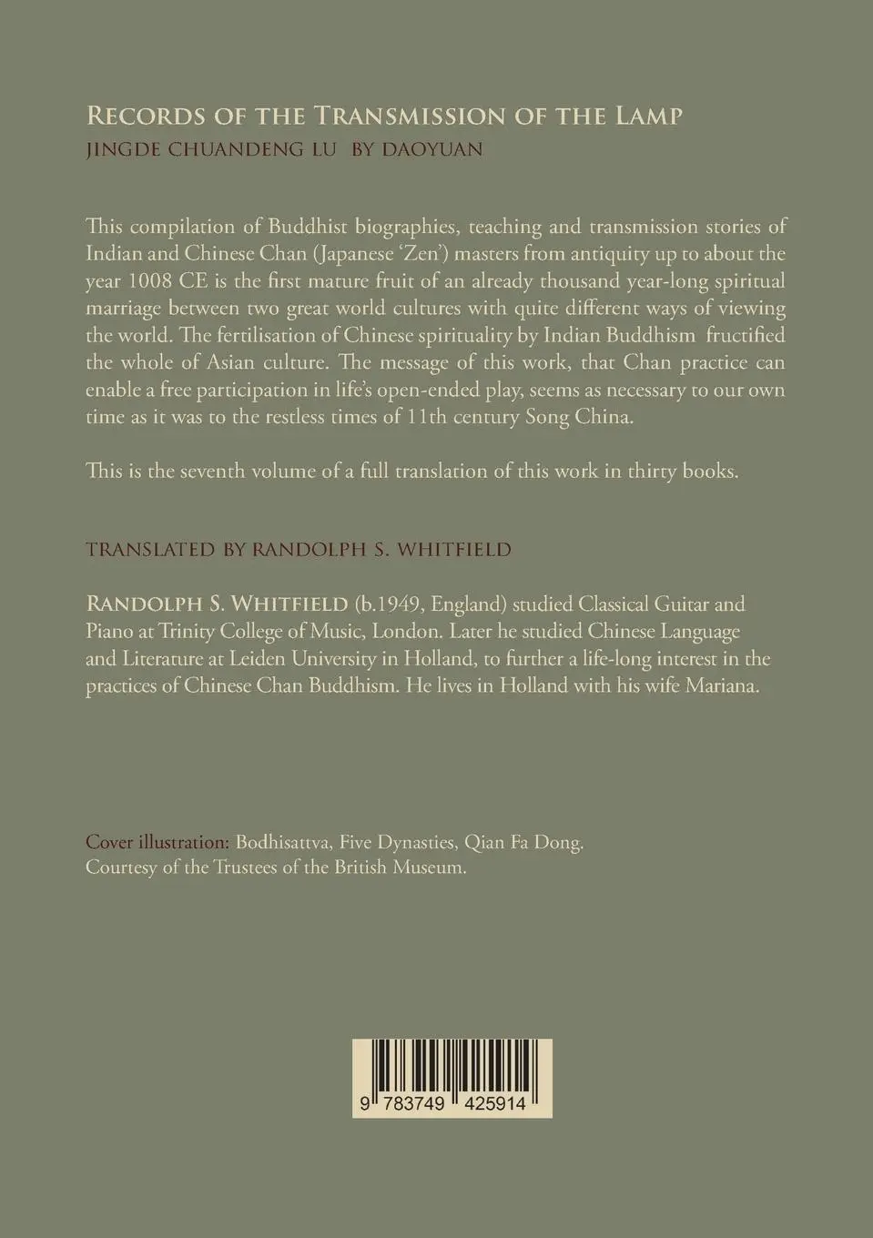 Rückseite: 9783749425914 | Records of the Transmission of the Lamp | Daoyuan | Taschenbuch | 2019
