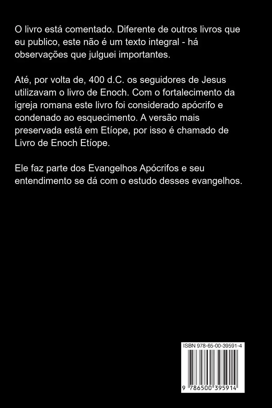Rückseite: 9786500395914 | O Livro De Enoch | Sarno Leandro | Taschenbuch | Portugiesisch | 2022