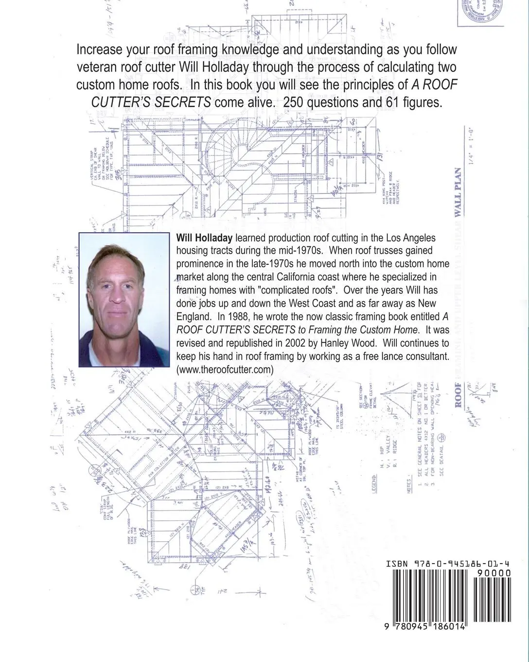 Rückseite: 9780945186014 | The Complicated Roof - a cut and stack workbook | Will Holladay | Buch
