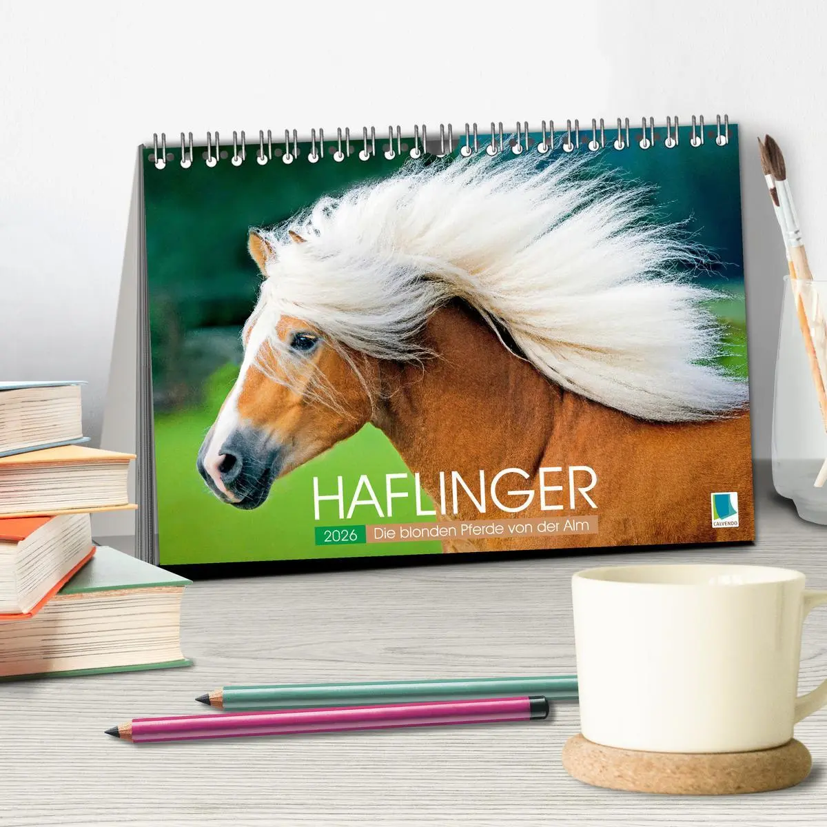 Bild: 9783457266014 | Haflinger: Die blonden Pferde von der Alm (Tischkalender 2026 DIN...