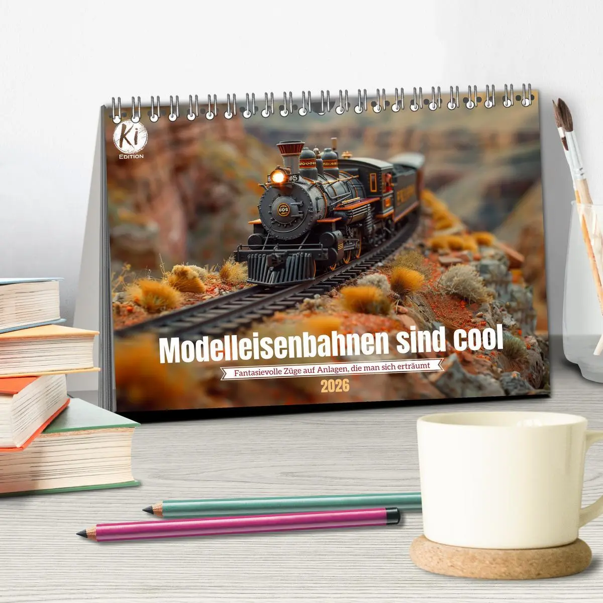 Bild: 9783457406014 | Modelleisenbahnen sind cool (Tischkalender 2026 DIN A5 quer),...