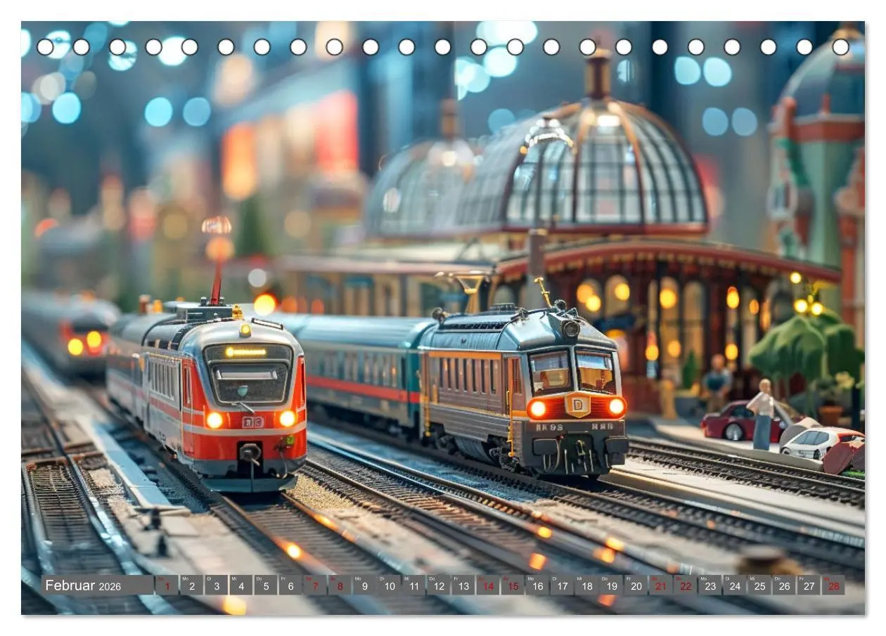Bild: 9783457406014 | Modelleisenbahnen sind cool (Tischkalender 2026 DIN A5 quer),...