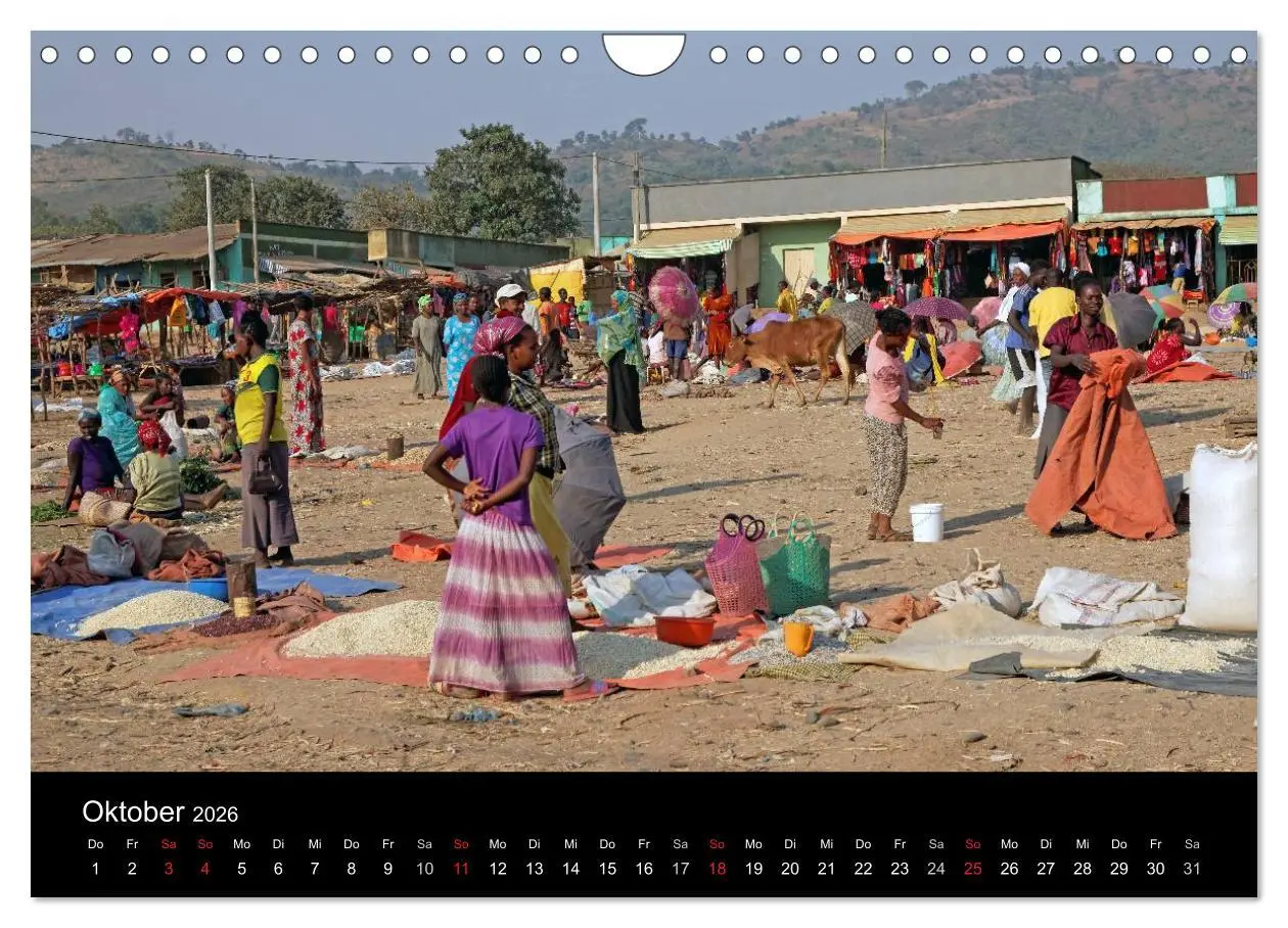 Bild: 9783516046014 | Landleben in Äthiopien (Wandkalender 2026 DIN A4 quer), CALVENDO...