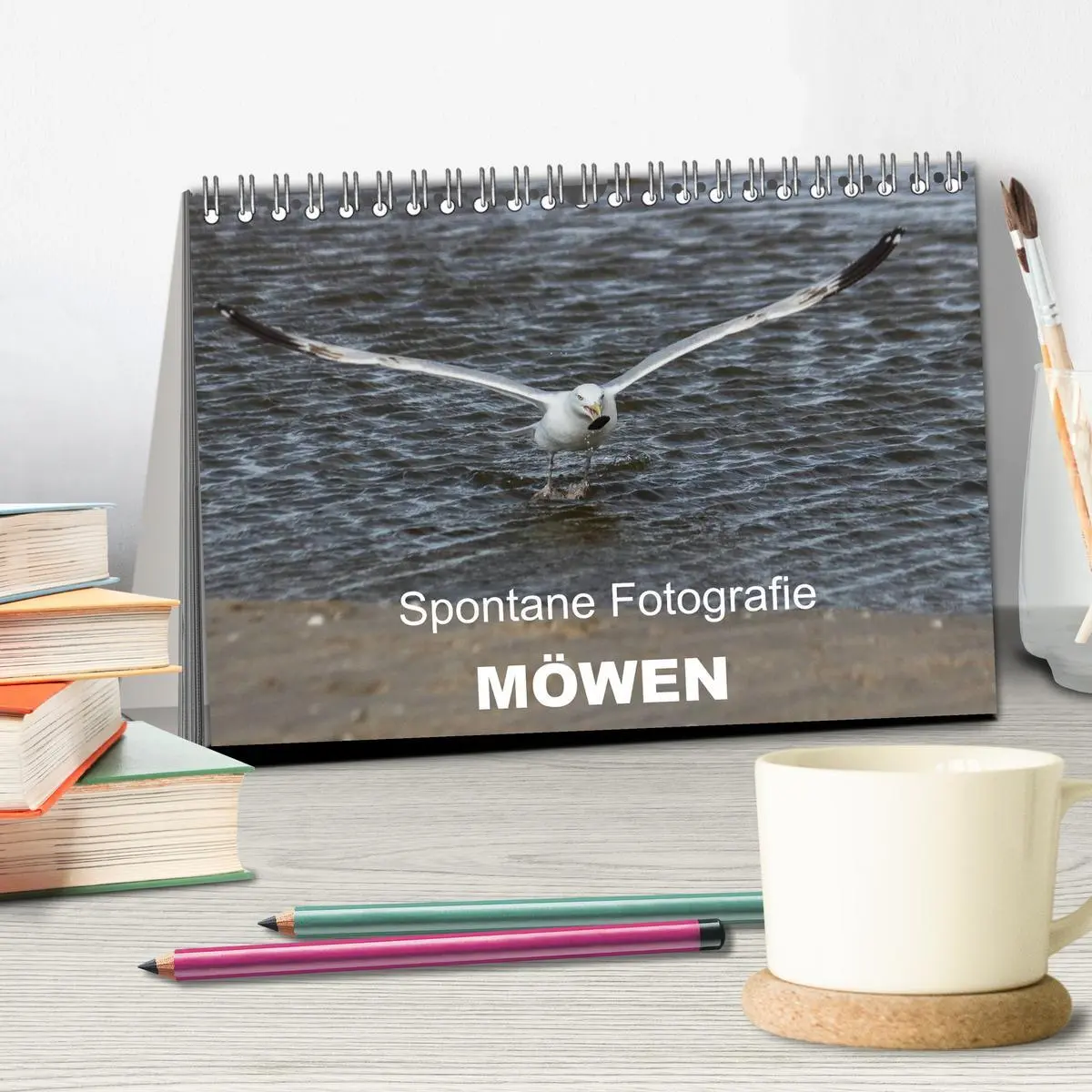 Bild: 9783516116014 | Spontane Fotografie - Möwen (Tischkalender 2026 DIN A5 quer),...