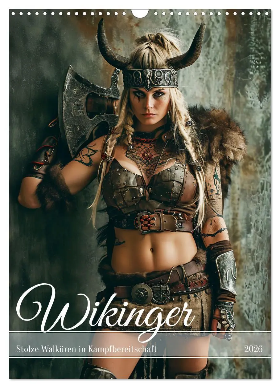 Cover: 9783516286014 | Wikinger - Stolze Walküren in Kampfbereitschaft (Wandkalender 2026...