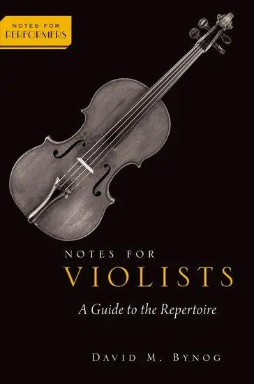 Cover: 9780190916114 | Notes for Violists: A Guide to the Repertoire | David M. Bynog | Buch