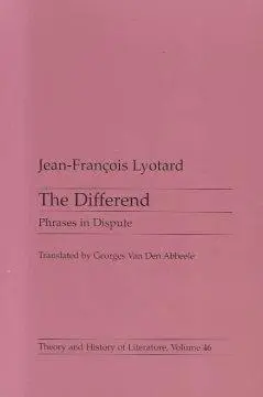 Cover: 9780816616114 | Differend | Phrases in Dispute | Jean-Francois Lyotard | Taschenbuch