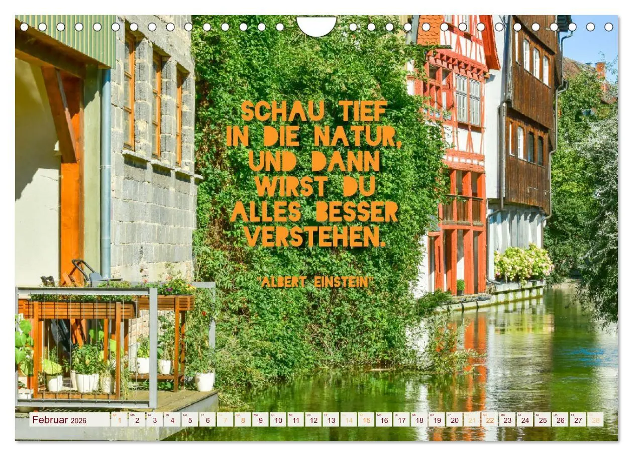 Bild: 9783457566114 | Ulmer Ansichten mit Zitaten von Albert Einstein (Wandkalender 2026...
