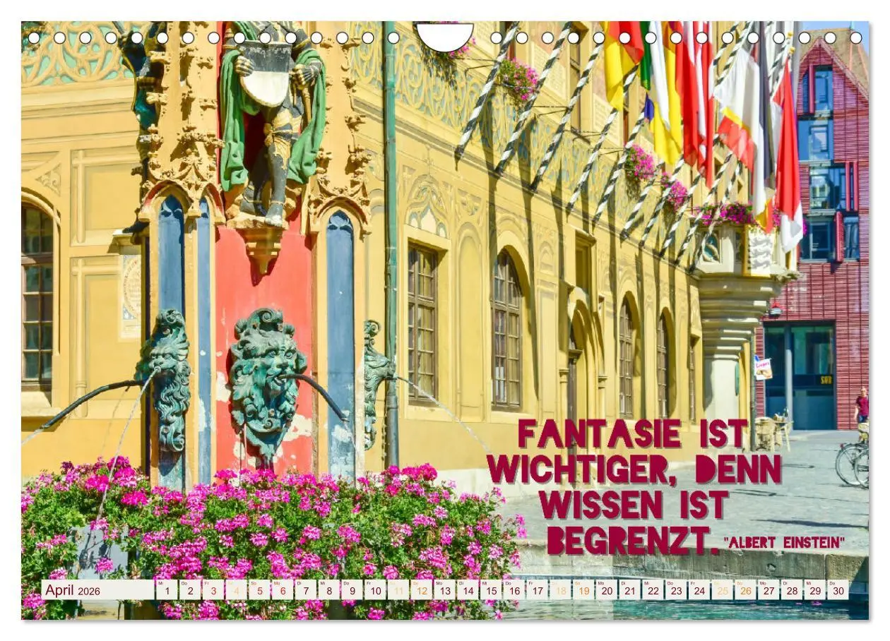 Bild: 9783457566114 | Ulmer Ansichten mit Zitaten von Albert Einstein (Wandkalender 2026...
