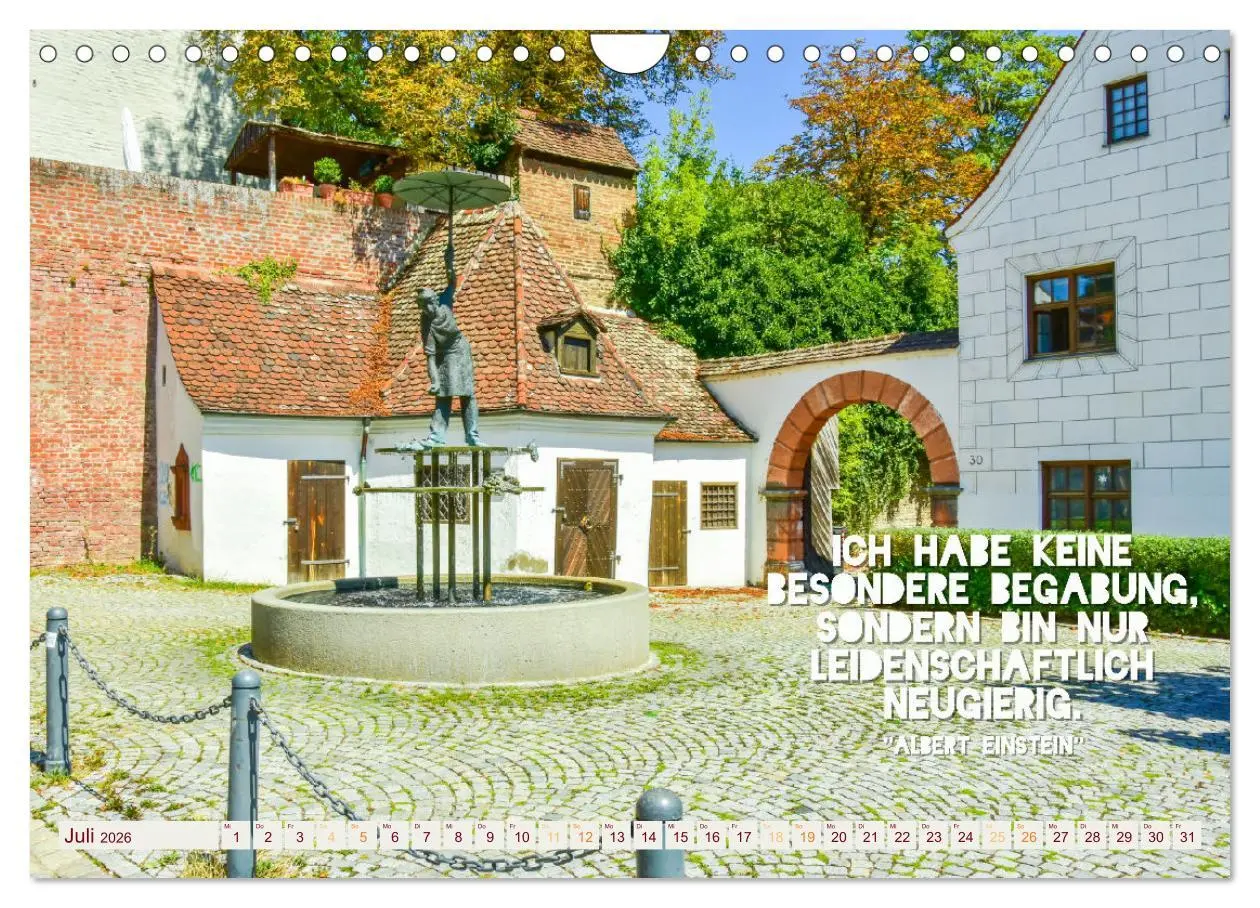 Bild: 9783457566114 | Ulmer Ansichten mit Zitaten von Albert Einstein (Wandkalender 2026...