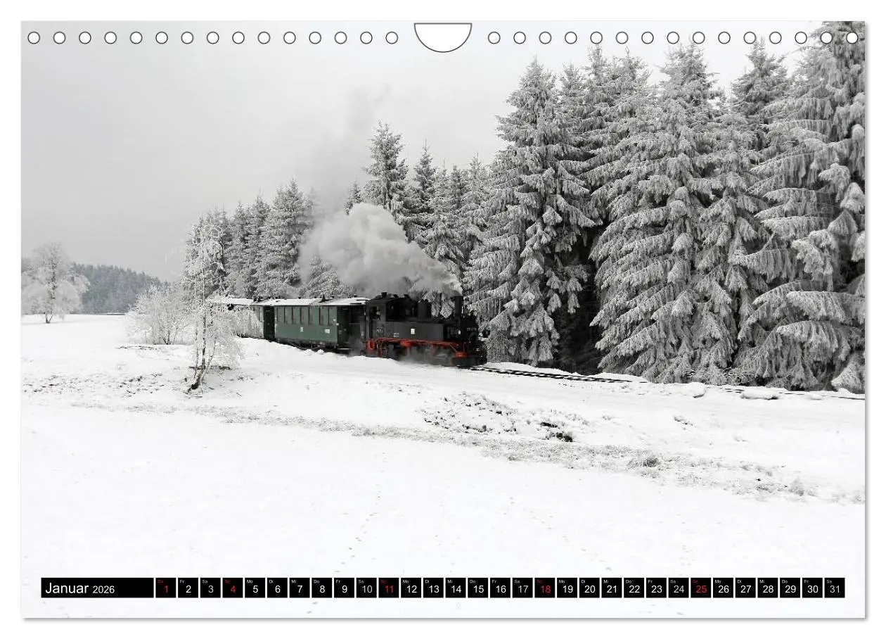 Bild: 9783457946114 | Bahnland Sachsen (Wandkalender 2026 DIN A4 quer), CALVENDO...