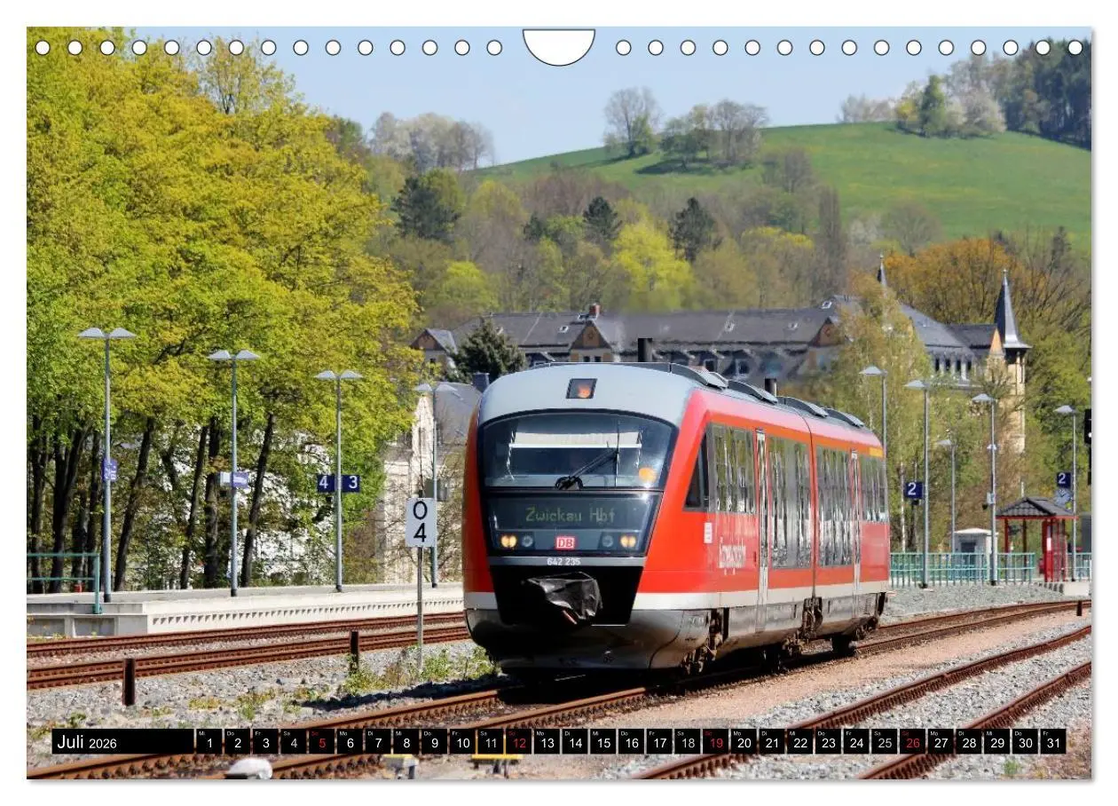 Bild: 9783457946114 | Bahnland Sachsen (Wandkalender 2026 DIN A4 quer), CALVENDO...