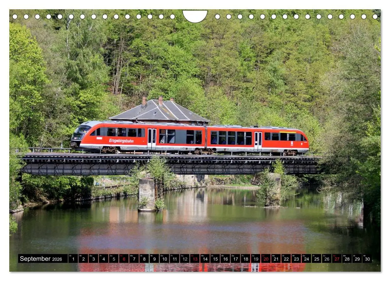 Bild: 9783457946114 | Bahnland Sachsen (Wandkalender 2026 DIN A4 quer), CALVENDO...